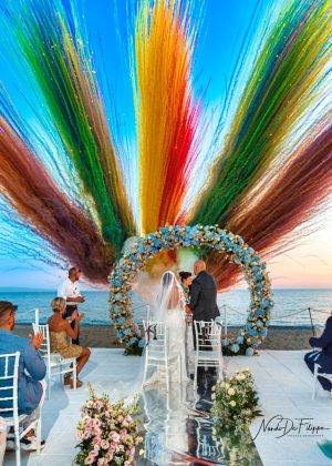 Allestimento floreale - Matrimonio Civile in spiaggia Calabrai